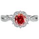 thumbnail image 1 of Anillos de Boda de Moissanita para Mujer 1 Uds Corte Redondo Color D VVS1 Anillos de Diamante Verde/rojo/rosa Anillos de Compromiso de Moissanita de Plata Esterlina S925 con Certificado, 1 of 9