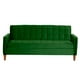 thumbnail image 4 of Futón Sofá Cama Genova Tela Velvet Verde, 4 of 8