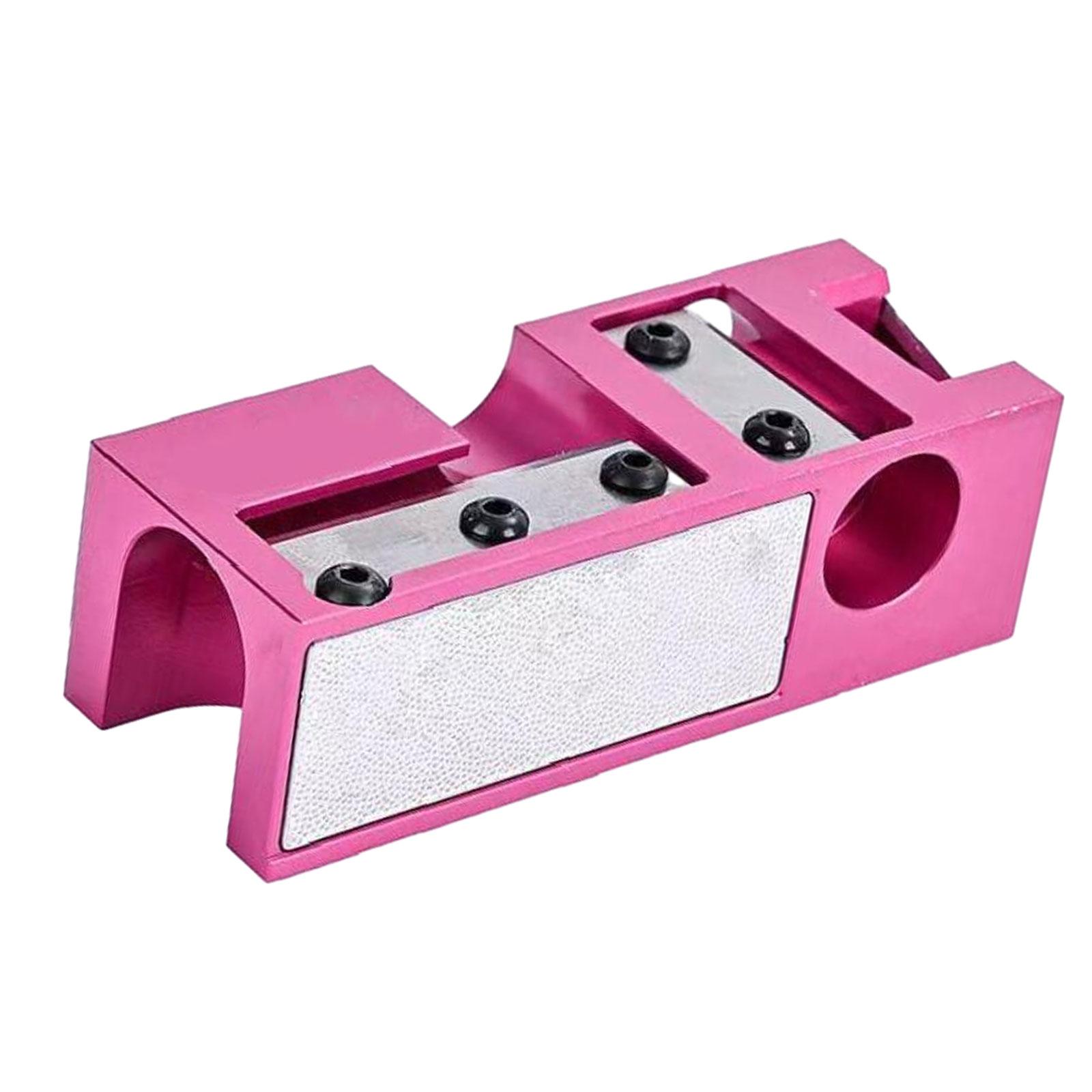 Magideal - Herramienta De Reparación De Punta Para Taco De Billar, Bruñidor Moldeador De Tacos De Billar , Amoladora De Puntas Para Taco De Billar Para Rosa Roja