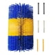 thumbnail image 2 of Cepillo De Masaje Resistente Para Rascar El Ganado, Para Caballos, Alces Y Ciervos, Color Azul Y Amarillo, 2 of 5