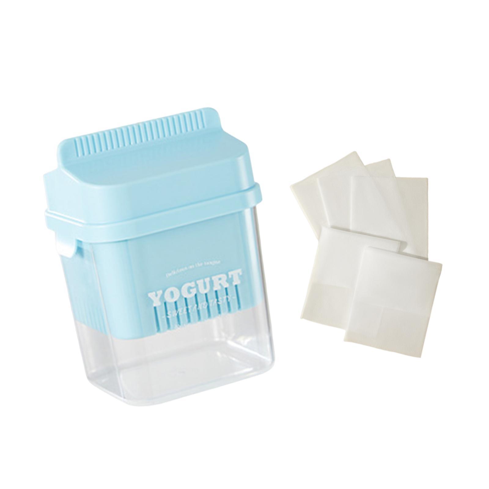 Magideal - Colador De Yogur Griego, Separador De Suero De Leche Con Malla Fina, Colador De Alimentos Para Leche, Yogur, Zumo, Utensilios De Cocina, Filtro De Yog Azul