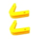 thumbnail image 3 of Estante Para Mancuernas, Soporte De Pared, Organizador, Color Amarillo, 2 Uds., 3 of 5