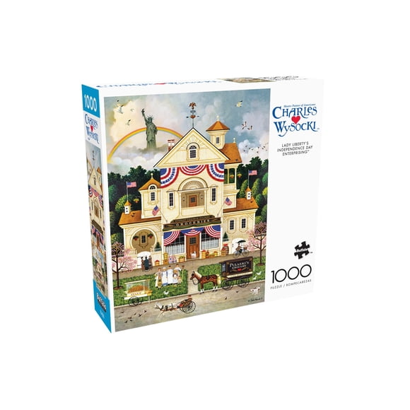 Puzzle Buffalo Games Charles Wysocki Lady Liberty 1000 piezas