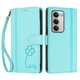thumbnail image 3 of Funda Cartera Trébol para Xiaomi Redmi 15 4G/5G con Ranuras Tarjetas y Carga Inalámbrica Verde menta, 3 of 6