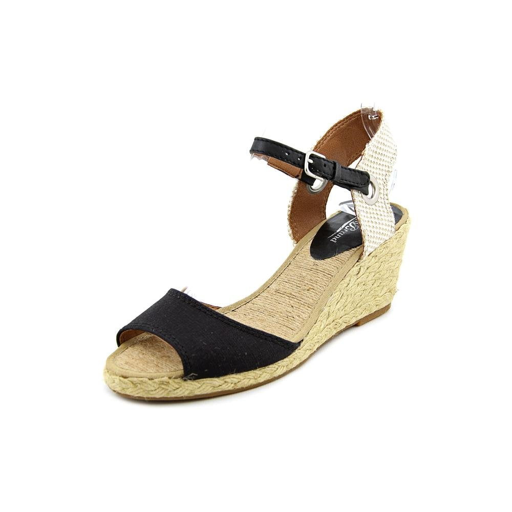 Sandalia Con Cuña Lucky Brand Kyndra Para Mujer, Color Negro