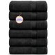 thumbnail image 1 of Juego de 6 toallas KAHAF COLLECTION 61 × 122 cm Negro, 1 of 7