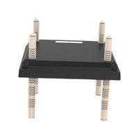 Ioensy - Calentador Eléctrico Para Jaula De Pollos, Calentador Para Aves De Corral, Placa Calefactora Negra De 25X25Cm