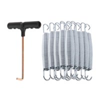 Ioensy - Muelles De Trampolín Para Exteriores, Repuesto De Piezas De Trampolín Resistentes, Resorte De 12Cm, 15 Uds.