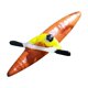 thumbnail image 3 of Estatuilla De Kayak, Adorno Creativo, Estatua De Kayak Para Estanque Exterior, Piscina, Rojo, 3 of 5