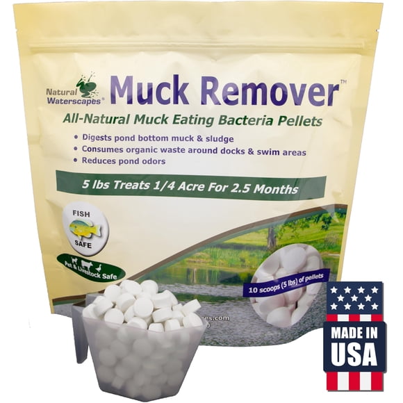 Eliminador Natural de Lodo para Estanques Natural Waterscapes, pellets de 5 lb
