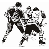 Rienda Libre Graphics - Decomural Ice Hockey Match Sports Ws-17461