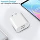 thumbnail image 3 of Adaptador de corriente USB YTFCYIKBG de doble puerto para iPhone, blanco, 3 of 7