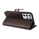 thumbnail image 2 of Premium Wallet Case for Samsung Galaxy S21 Ultra with Card Slots & Kickstand, Flip Cover Brown, 2 of 6
