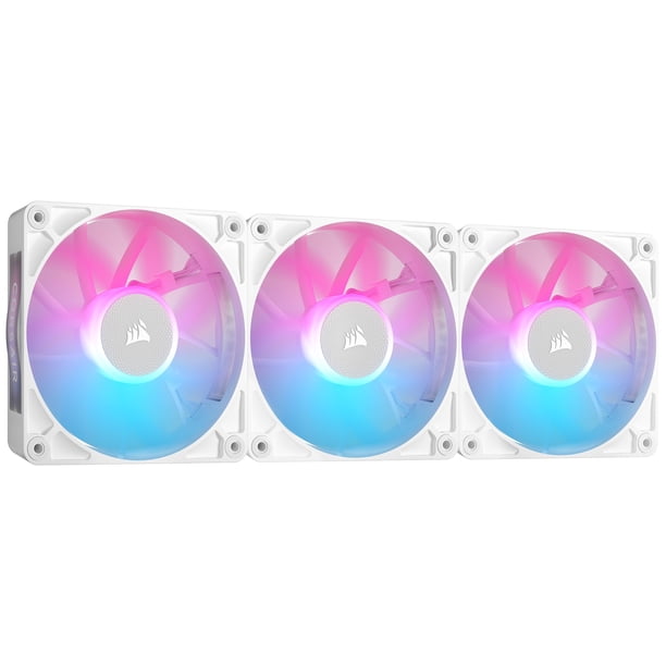 Ventilador Corsair iCue Link RX120 RGB 120 mm PWM x3 Blanco