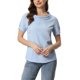 thumbnail image 1 of INSPIRE CHIC Edición Mujeres 1950s Cuello Redondo Mangas Cortas Tops a Cuadros S Azul, 1 of 6
