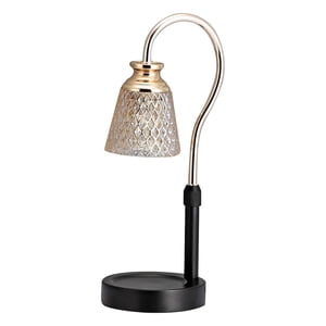 Magideal - Lámpara De Cera De , Calentador De De Hierro Perfumado, Lámpara De De Lámpara, Quemador De Cera Eléctrico, Lámpara Decorativa Negro