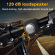 thumbnail image 4 of Bocina de bicicleta eléctrica de 120 dB, potente, de seguridad, resistente al agua, ideal para adultos y niños, accesorios de ciclismo., 4 of 8