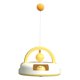 thumbnail image 3 of Juguetes Interactivos Para Gatos Track Bell Ball PingPong Para Gatos De Interior Persiguiendo Amarillo, 3 of 5