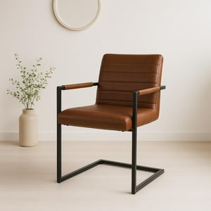Pandalino - Silla Ivon | Elegancia Y Confort En Eco Cuero Café Cafe