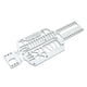 thumbnail image 2 of Placa Base De Metal Para Coche RC Para Wltoys 1:28 Mini-Q9 1/28 Coche De Control Remoto Plata, 2 of 5