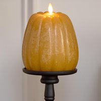 Vela Led Luminara Con Forma De Calabaza, 4,9 X 6 Pulgadas, Llama Parpadeante