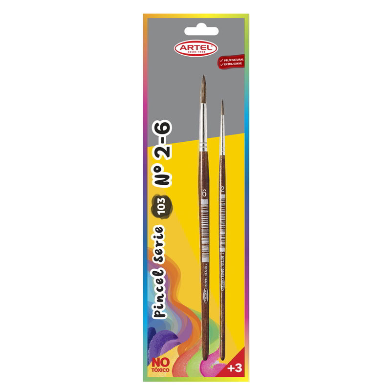 Pack Pincel N° 2 - 6 Artel