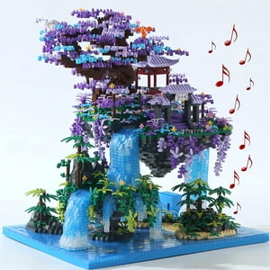Set De Construcción Yushinv Cherry Blossom Tree Con 4574 Unidades+Caja