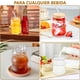 thumbnail image 5 of Vaso de Vidrio Ondulado con Tapa de Bambú y Bombilla 400ml, 5 of 8