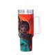 thumbnail image 2 of Vértigo Vaso aislado de acero inoxidable con asa, diseño temático, regalo para familia, amigos y fans; incluye pajita y encaja en el portavasos estándar, 40 oz, 2 of 6