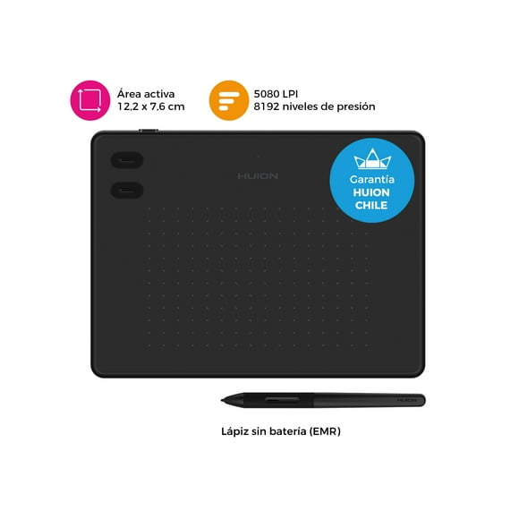 Tableta Gráfica Digitalizadora Inpiroy RTE-100 Black