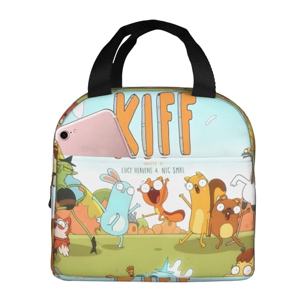Kiff Bolsa Térmica Portátil con Forro de Aluminio Grueso, Bolsa Térmica Impermeable y Hermética para Trabajo, Escuela y Picnic, Nevera Portátil para Entrega de Comida para Adultos y Niños 22*20*13cm