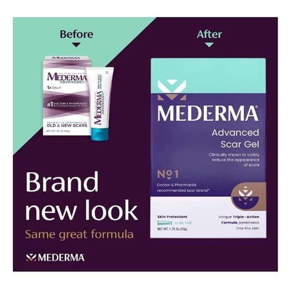 El gel para cicatrices Mederma Advanced de 50 ml reduce las cicatrices antiguas y nuevas