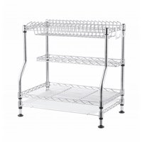 Topmarket - Escurridor Secador De Loza 3 Niveles Cromado