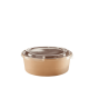 thumbnail image 1 of Bowl kraft con tapa plástica 750ml pack 100 unidades Marrón, 1 of 3