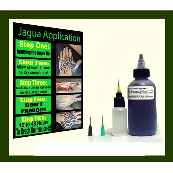 Gel de Tinta para Tatuajes FRESH-JAGUA 4oz con Agujas Aplicadoras