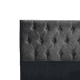 thumbnail image 2 of Respaldo 2 Plazas Piso Capitone Premium 150x140 Cm Gris Oscuro Felpa, 2 of 3