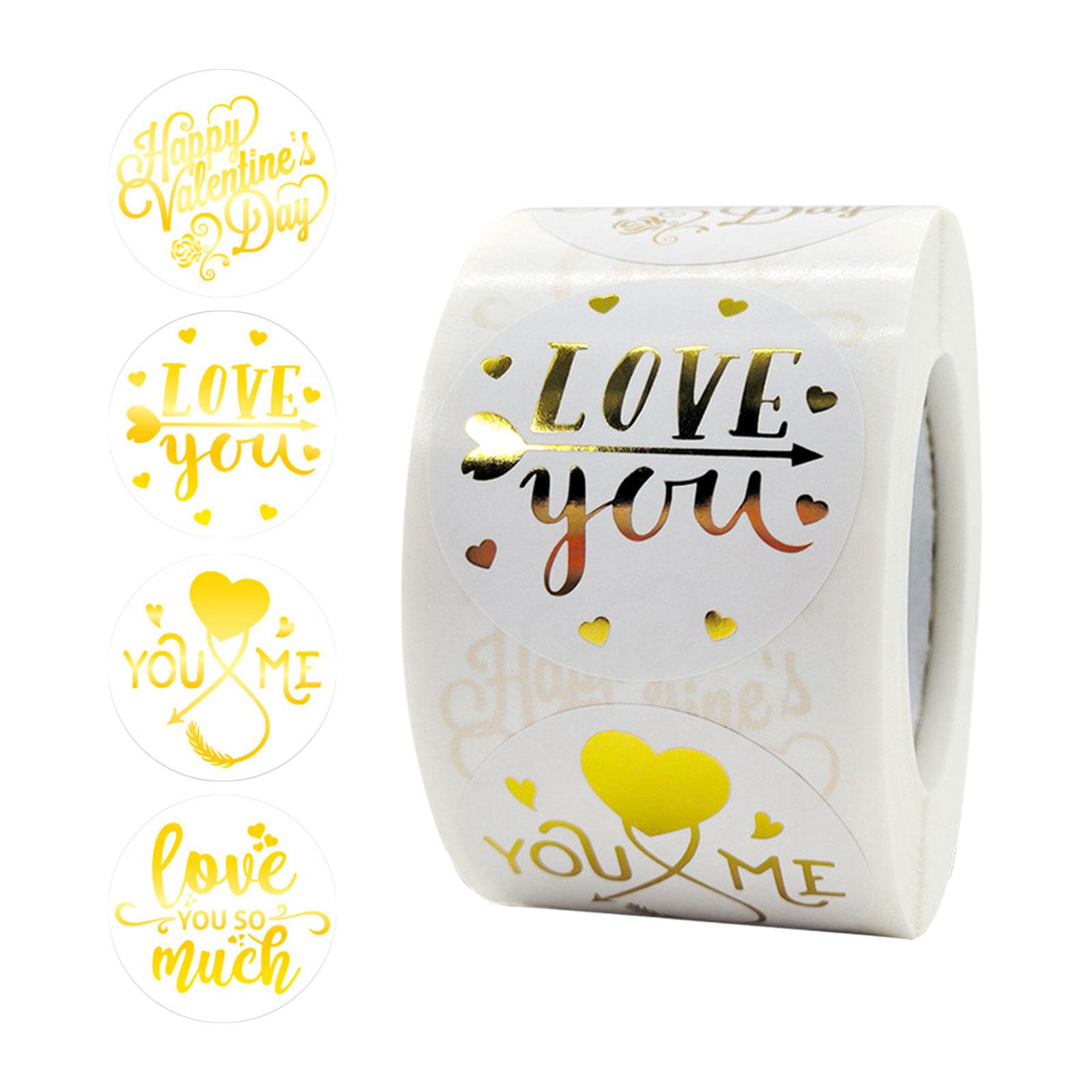 Bothyi - 500 Pegatinas Para El Día De San Valentín, Pegatinas De Sello Para Regalos, Cajas De Boda