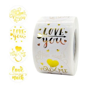 Bothyi - 500 Pegatinas Para El Día De San Valentín, Pegatinas De Sello Para Regalos, Cajas De Boda