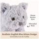 thumbnail image 3 of Peluche GUND Bootsie English Blue Kitten 23 cm gris, 3 of 8