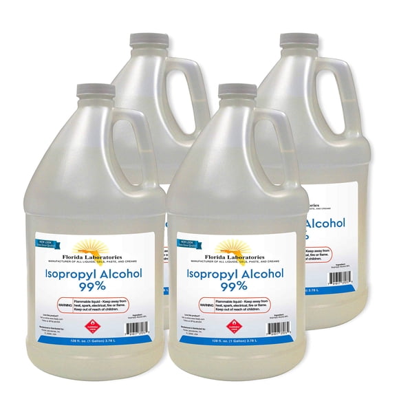 Alcohol isopropílico Evita Derm 99% anhidro, 4 galones