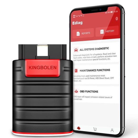 Escáner OBD2 KINGBOLEN Ediag Bluetooth para iOS y Android