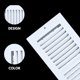 thumbnail image 4 of Vent Register Sierra Rates, 12 x 6 cm, acero, 2 vías, color blanco, 4 of 9