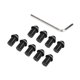 thumbnail image 2 of Kit De Tornillos Universales Para Parabrisas, Pernos M5 De 5mm, Color Negro, 10 Piezas, 2 of 5