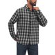 thumbnail image 4 of INSPIRE CHIC Camisa de Cuadros para Hombre de Manga Larga con Botones Camisas Casuales Vintage Ligeras L Negro, 4 of 6