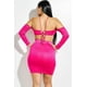 thumbnail image 4 of Conjunto de Dos Piezas de Top y Falda con Escote Halter, Tirantes Finos y Hombros Descubiertos de Rayón y Elastano Liso, 4 of 4