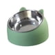 thumbnail image 4 of Comedero para mascotas, recipiente antideslizante de acero inoxidable de 15 degree, cuenco protector para el cuello, plato de alimentación, cuenco , VERDE, 4 of 5
