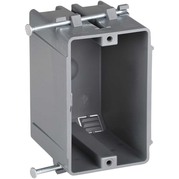 Caja eléctrica de empotrar con clavos Newhouse Hardware, 1 módulo, 18 pulgadas cúbicas