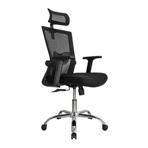 Relan - Silla De Oficina Presidente Ergonomus Delphi Base Cromada