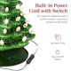 thumbnail image 4 of Árbol de Navidad de cerámica Best Choice Products de 15 cm con 64 luces, 4 of 7