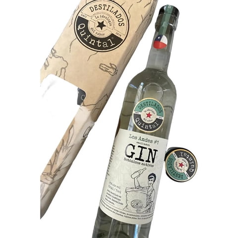 Destilados Quintal - Gin Los Andes #1 - 700 Ml - Caja Regalo